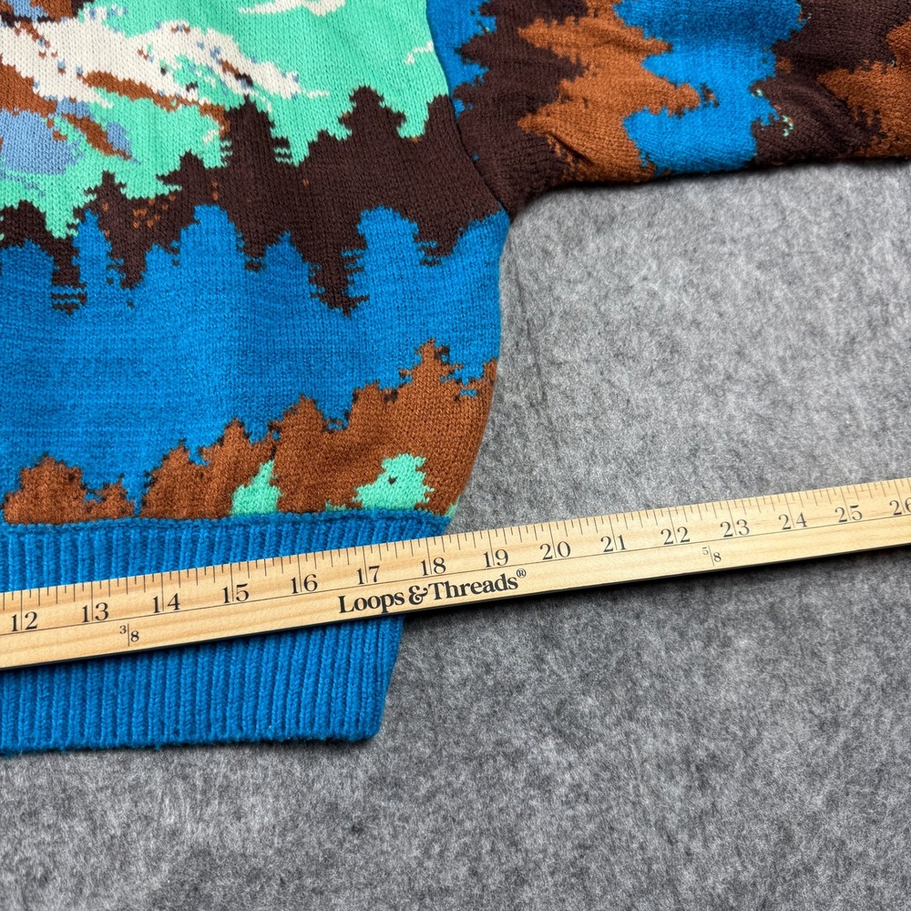 Urban Outfitters BDG Jesse Half-Zip Mountain Graphic Half-Zip Sweater, Large - Picture 7 of 12